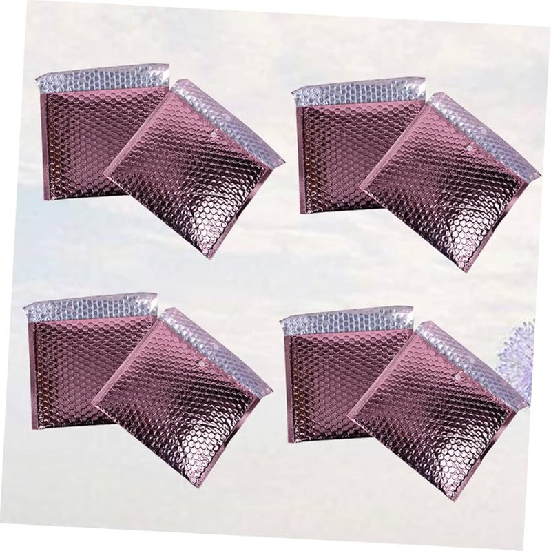 Tehaux 25 Pcs Rose Gold Envelope Shockproof Mailer Pouches for Books and Logistics Packaging - Image 5